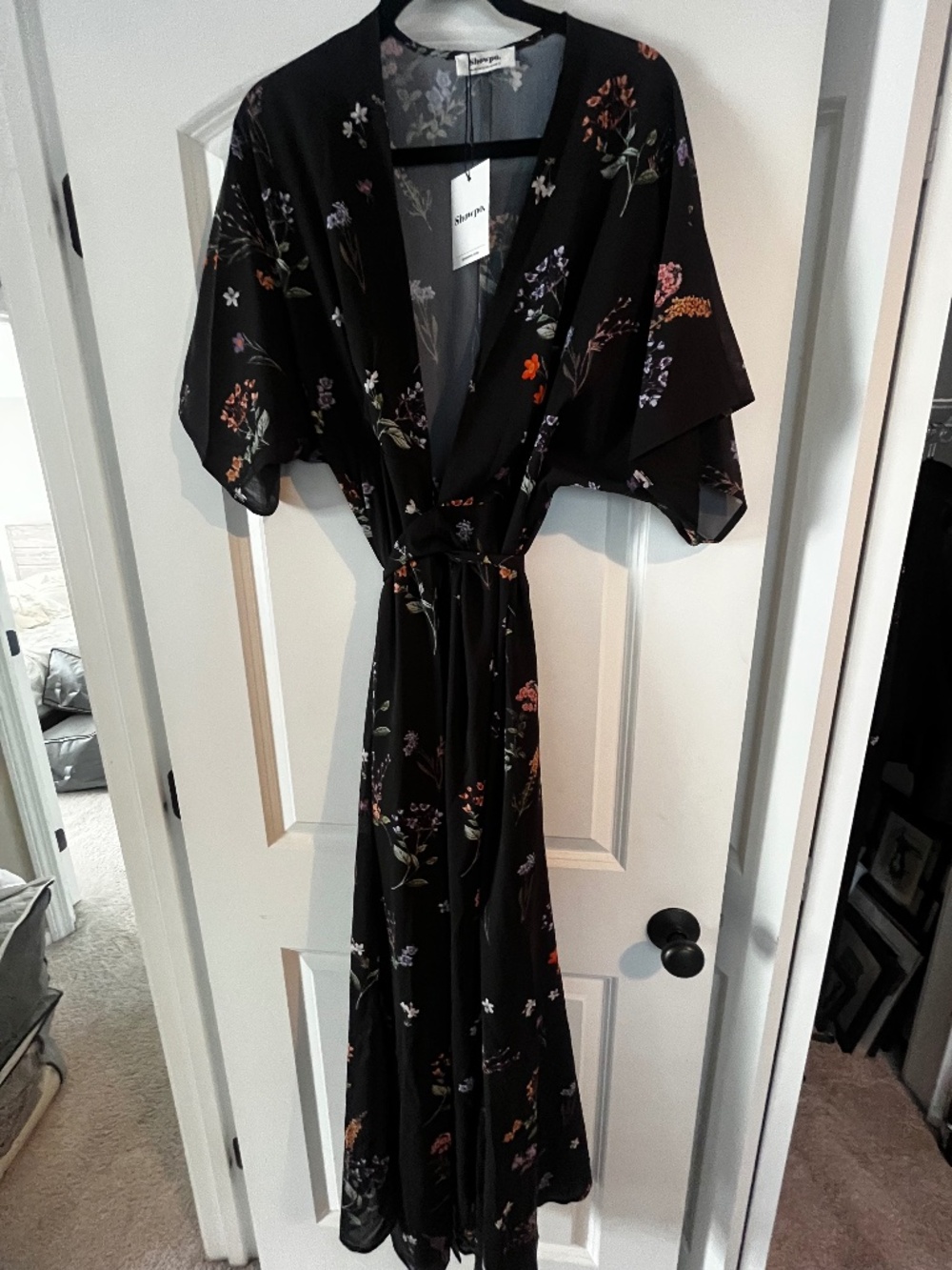 Showpo short sleeve wrap maxi dress